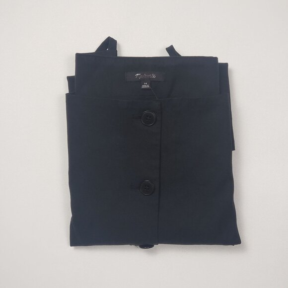 Madewell Square-Neck Vest in Drapey Twill Women's Size 14 in True Black NWT - Picture 15 of 16